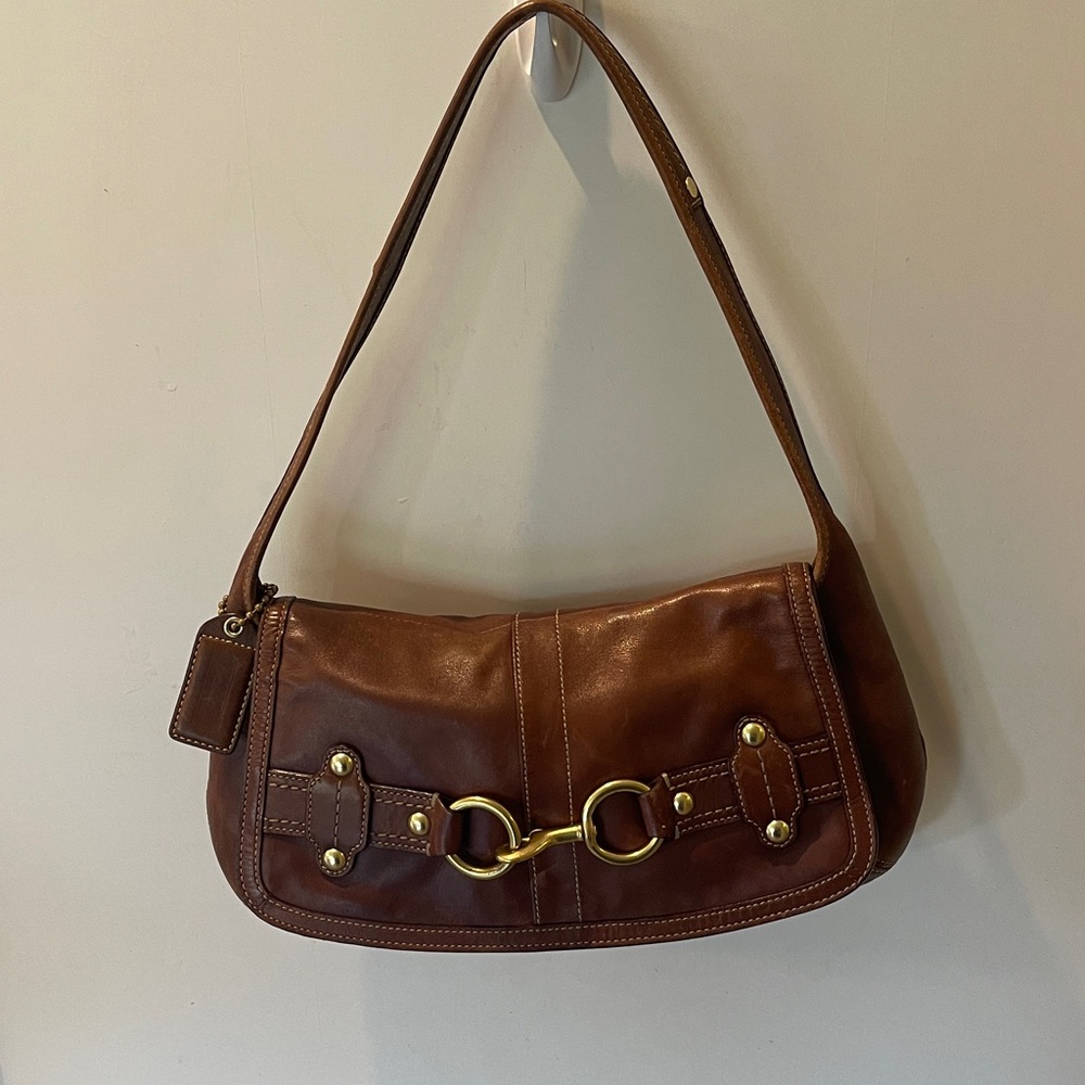 Coach Brown Leather Shoulder Bag